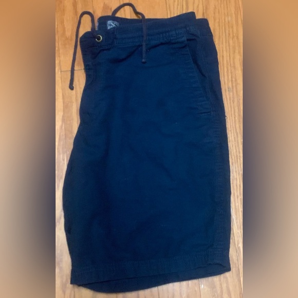 Men’s 36 Slim Fit Navy Blue AMERICAN RAG Snap Closure Zip Fly Drawstring Shorts - Picture 12 of 16